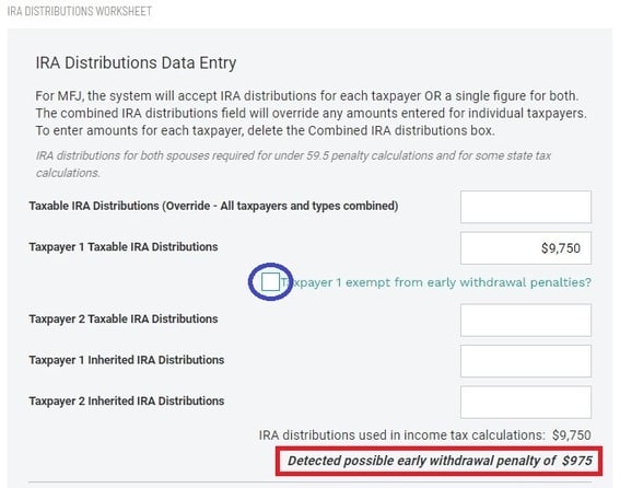 IRA Early Withdrawal Penalty