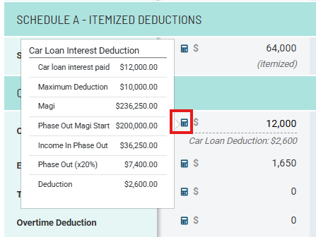 Car Loan Interest Calc