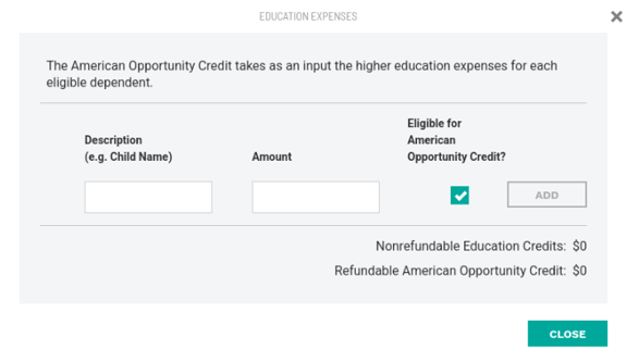 Refundable Credits - Education