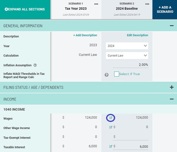 Wages Worksheet for 401(k) salary deferrals