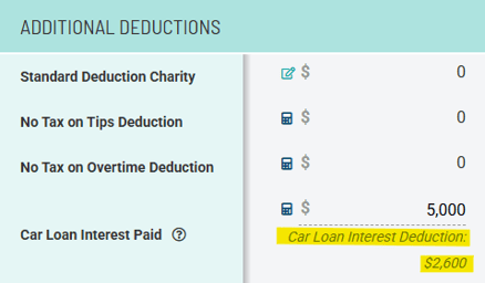 deduction car interest