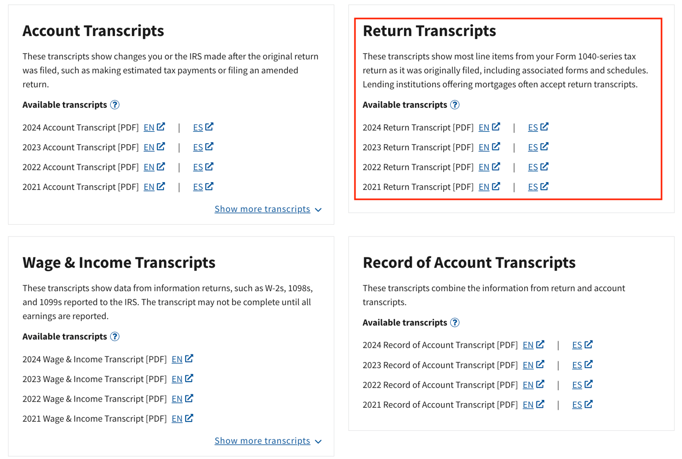 Can Clients Upload a Return or Transcript?